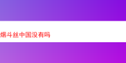 探寻中国市场外的烟斗丝多元风味之旅